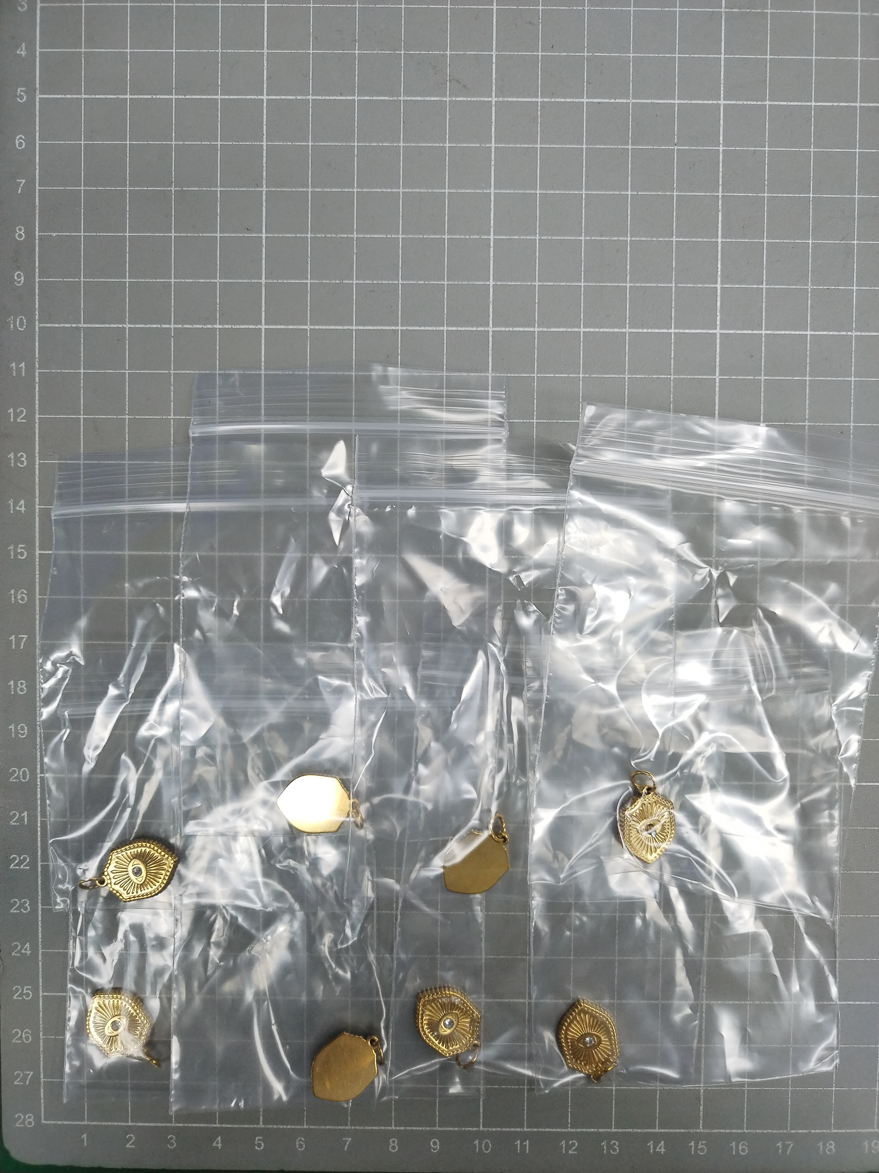 QC Photo - 15 Options mini elephant lotus love single pendant 18K gold color