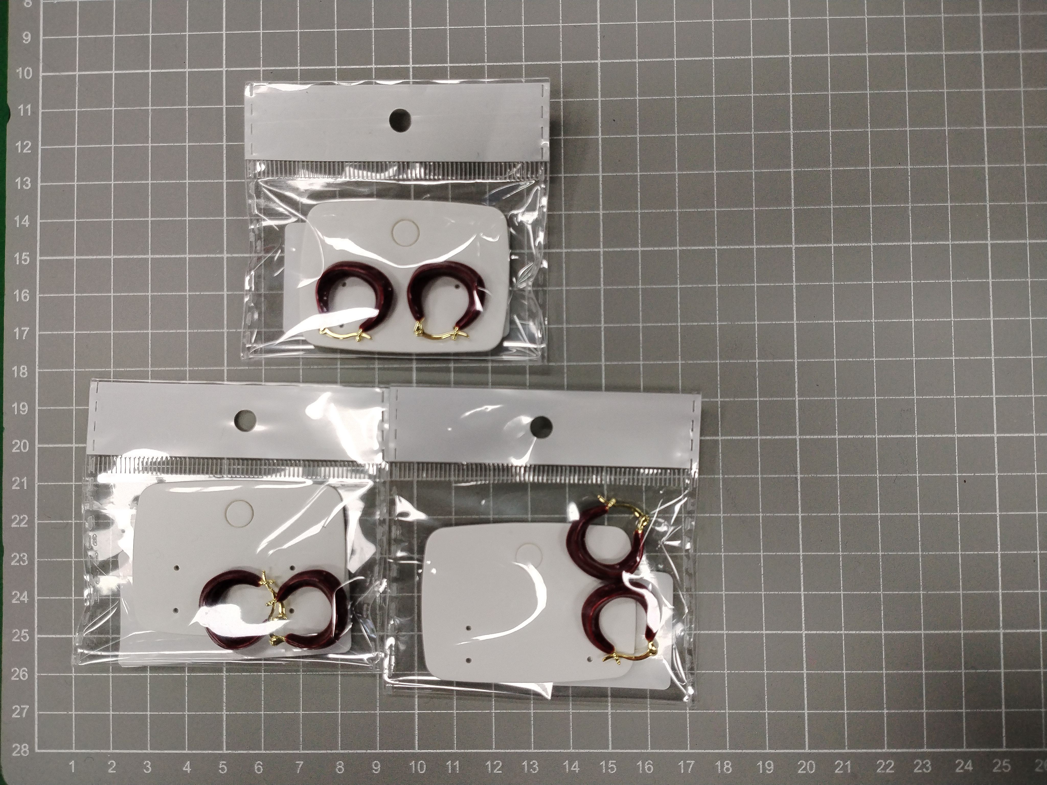 QC Photo - 90 options Ankara Red Heart Flower High-End Women's Earrings