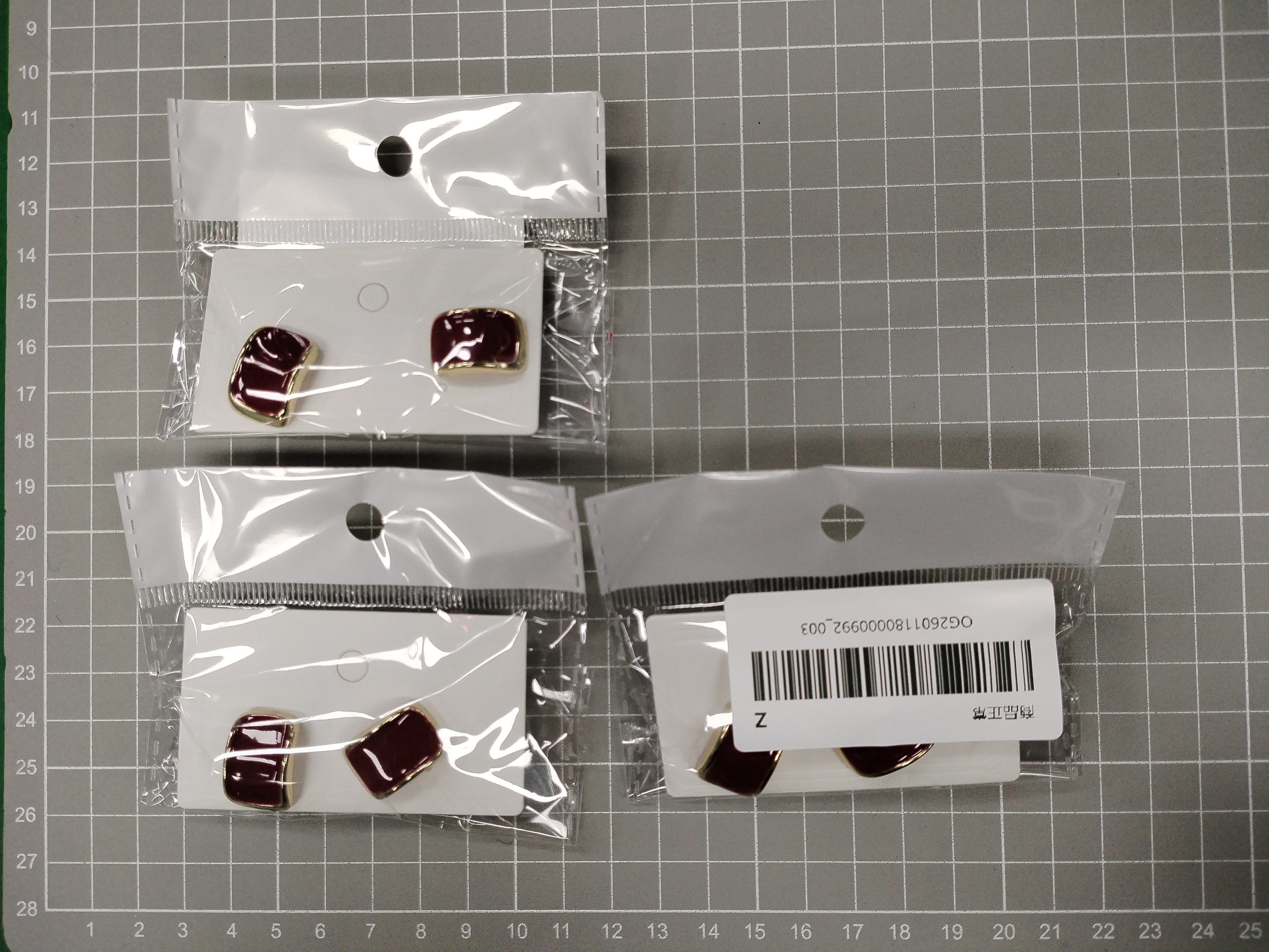 QC Photo - 90 options Ankara Red Heart Flower High-End Women's Earrings