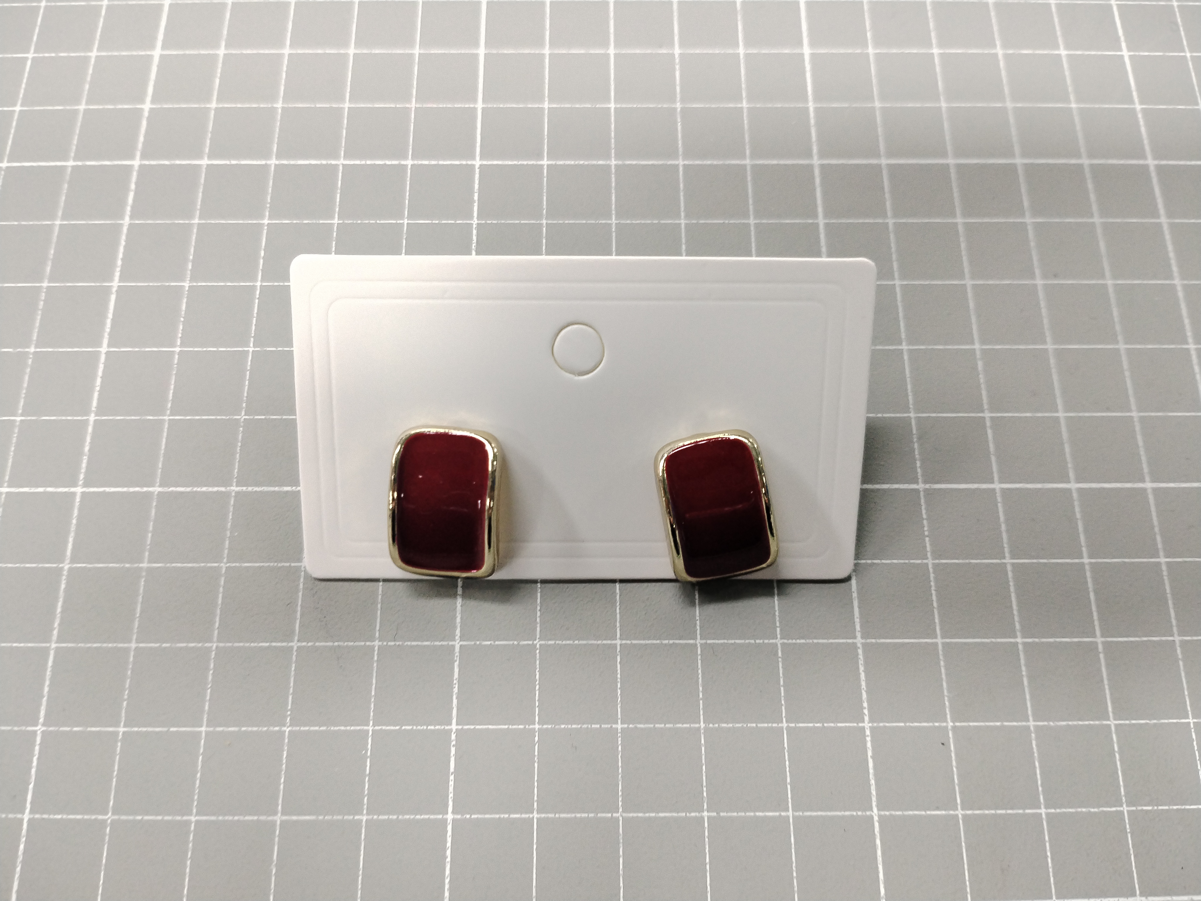 QC Photo - 90 options Ankara Red Heart Flower High-End Women's Earrings