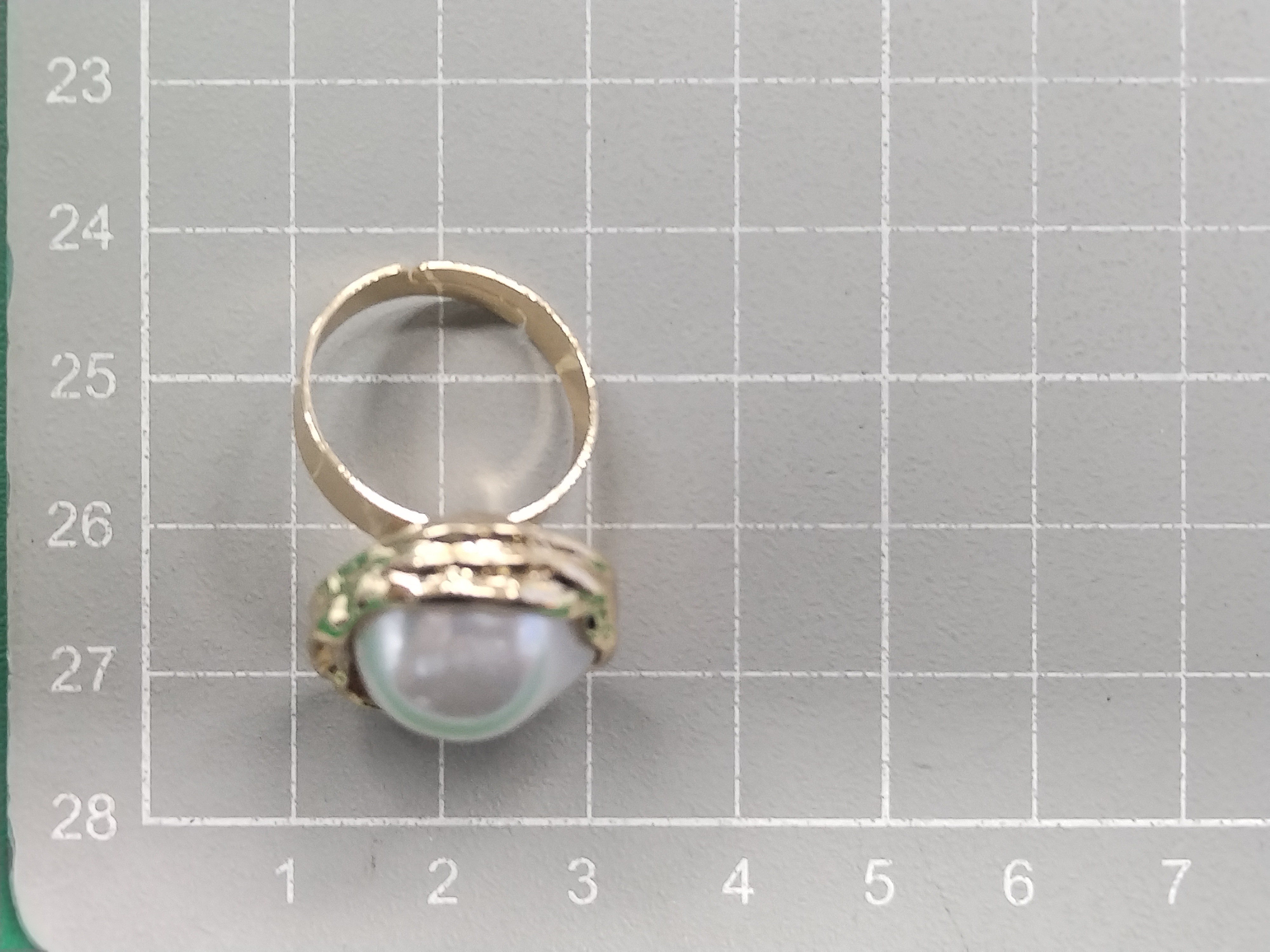 QC Photo - 42 options Irregular Pearl Metal Ring Set