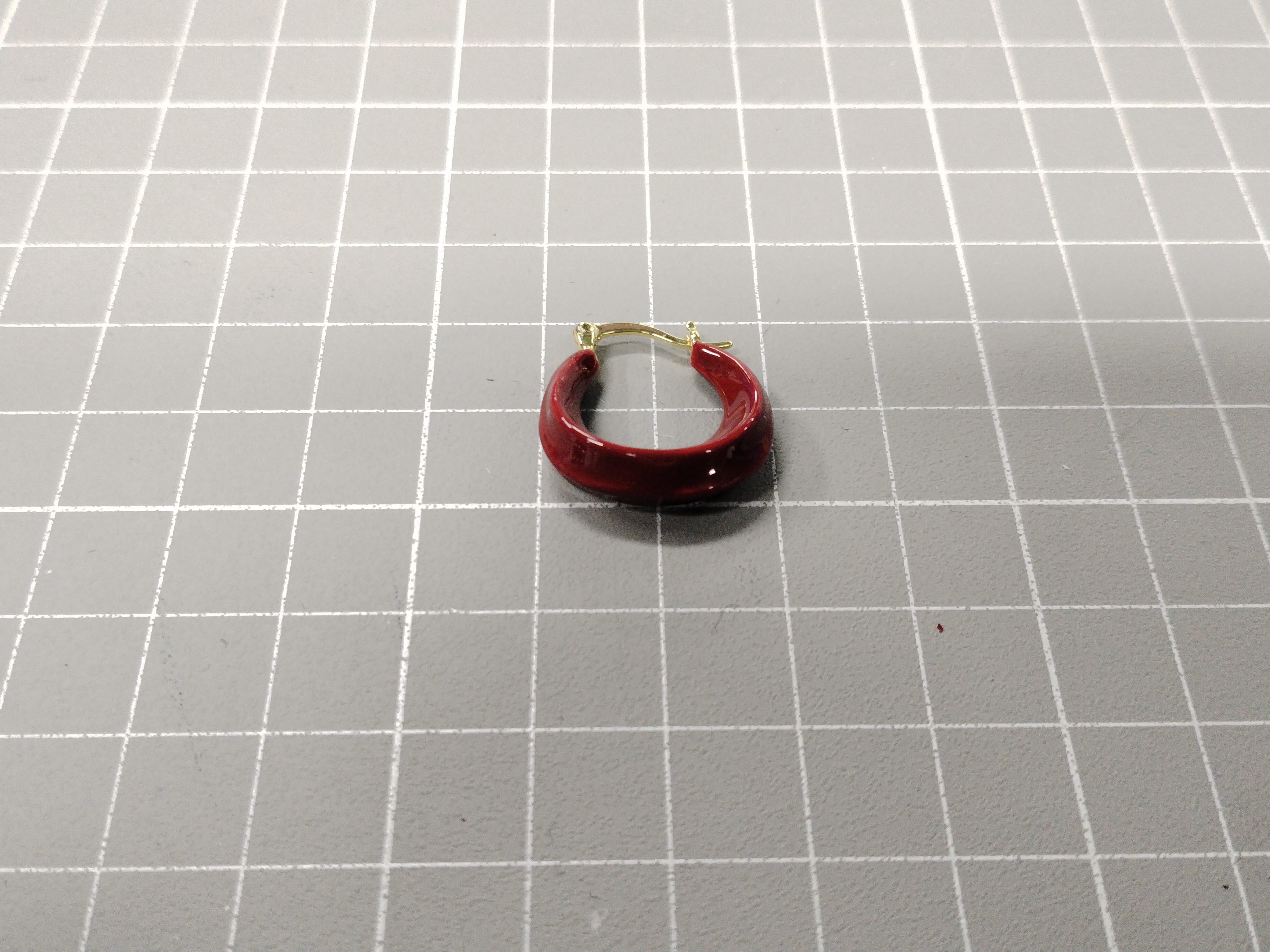 QC Photo - 90 options Ankara Red Heart Flower High-End Women's Earrings