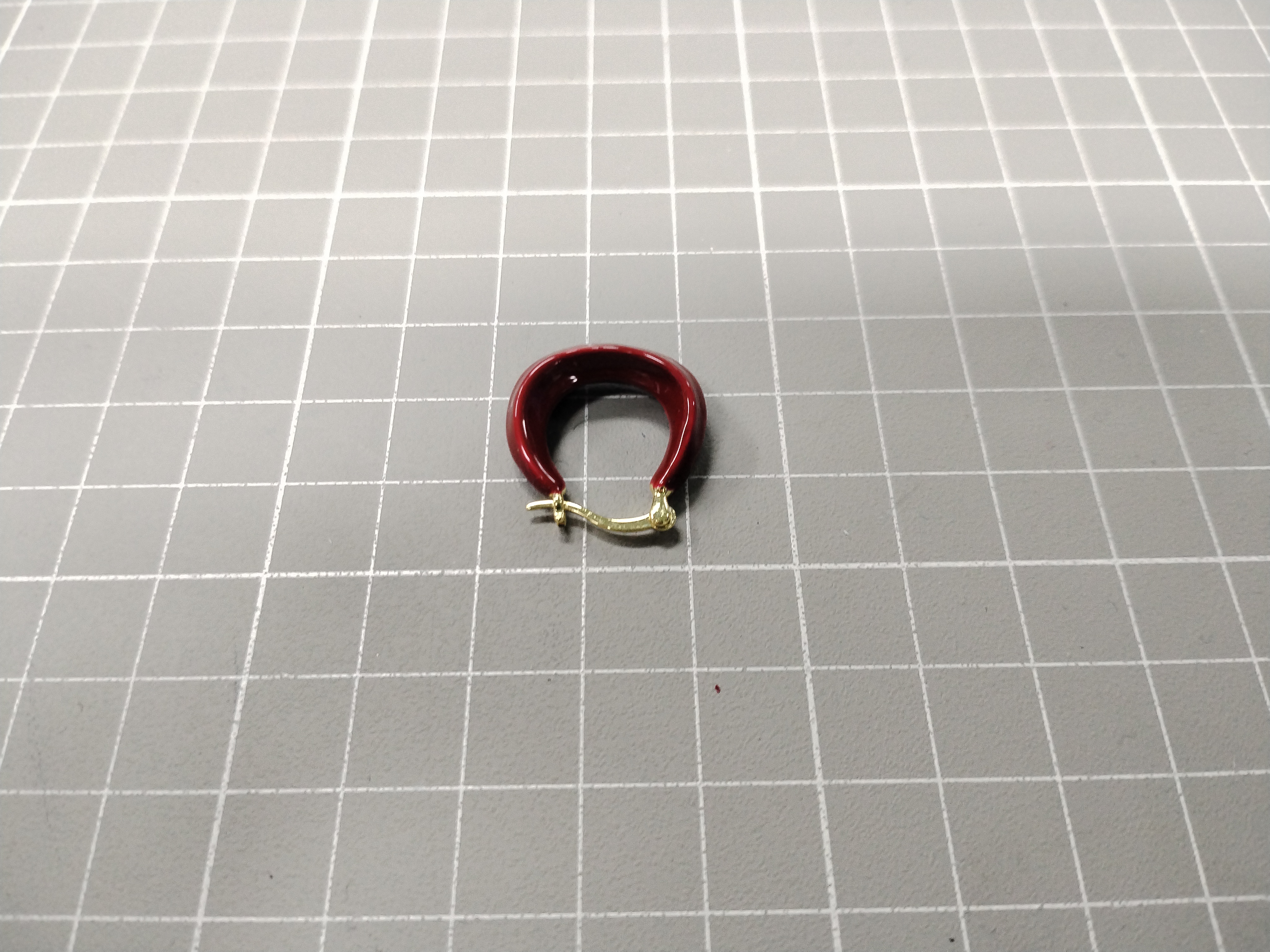 QC Photo - 90 options Ankara Red Heart Flower High-End Women's Earrings