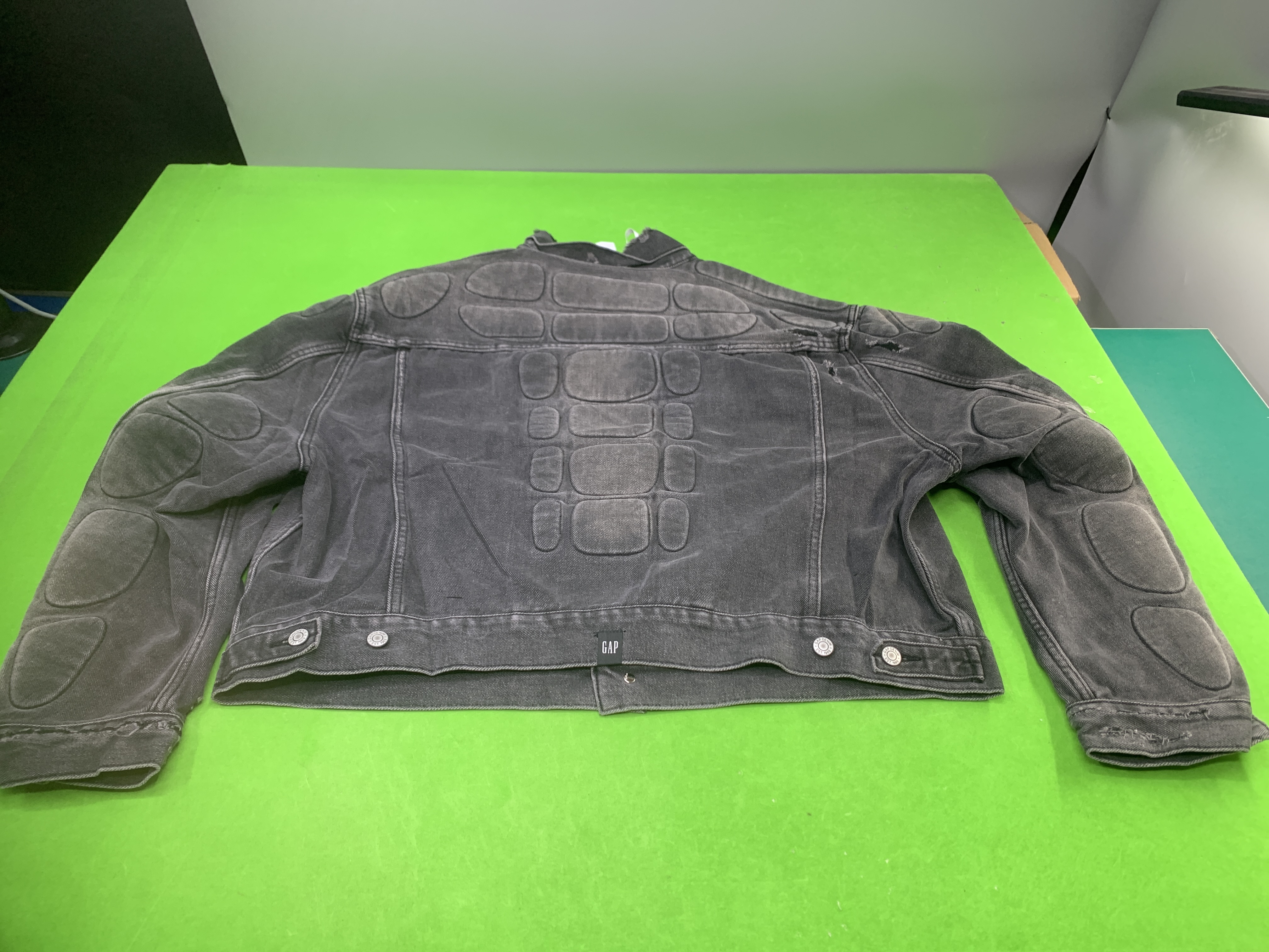 QC Photo - Yeezy Gap Padded Denim Jacket Blue