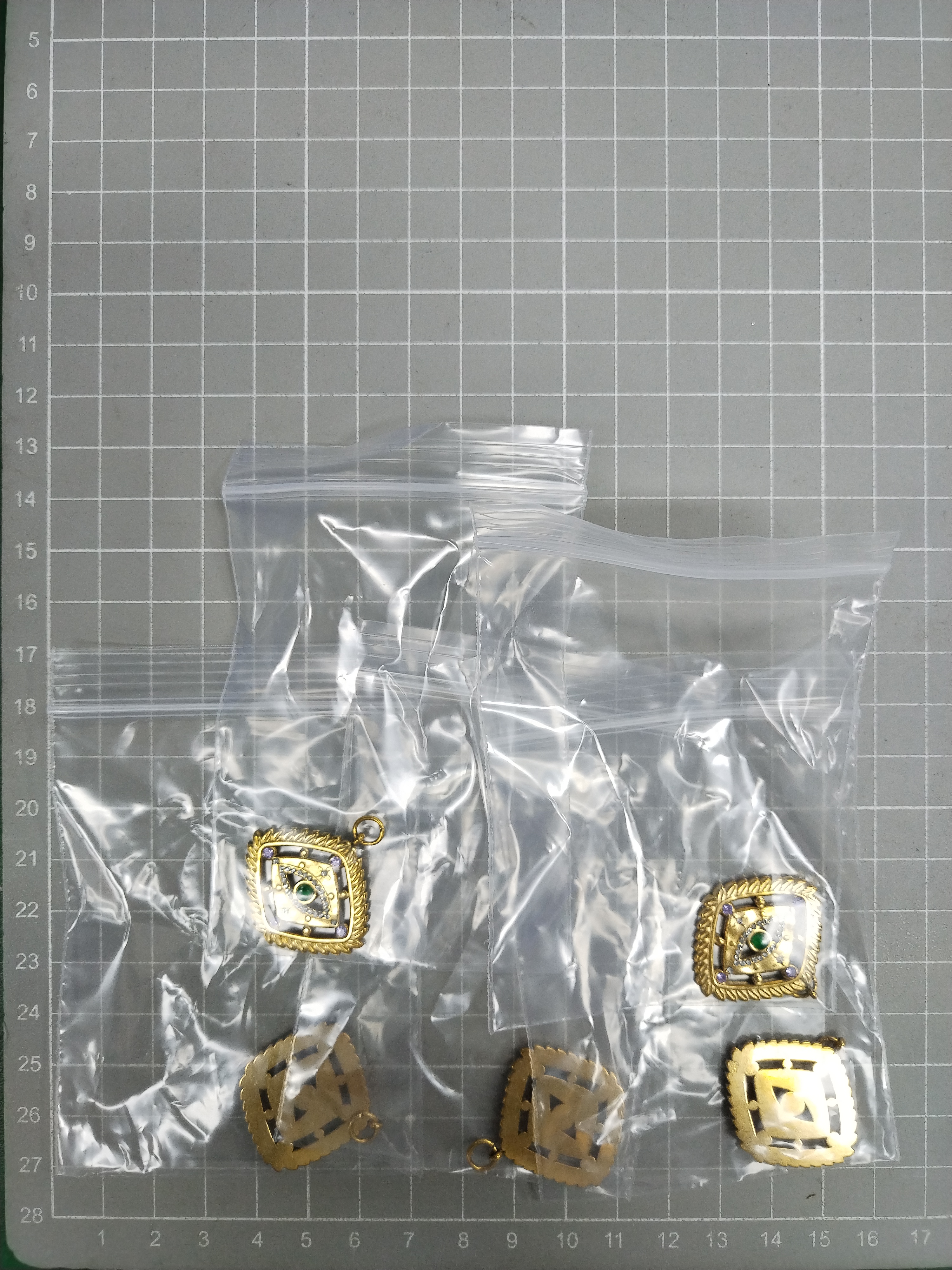 QC Photo - 15 Options mini elephant lotus love single pendant 18K gold color