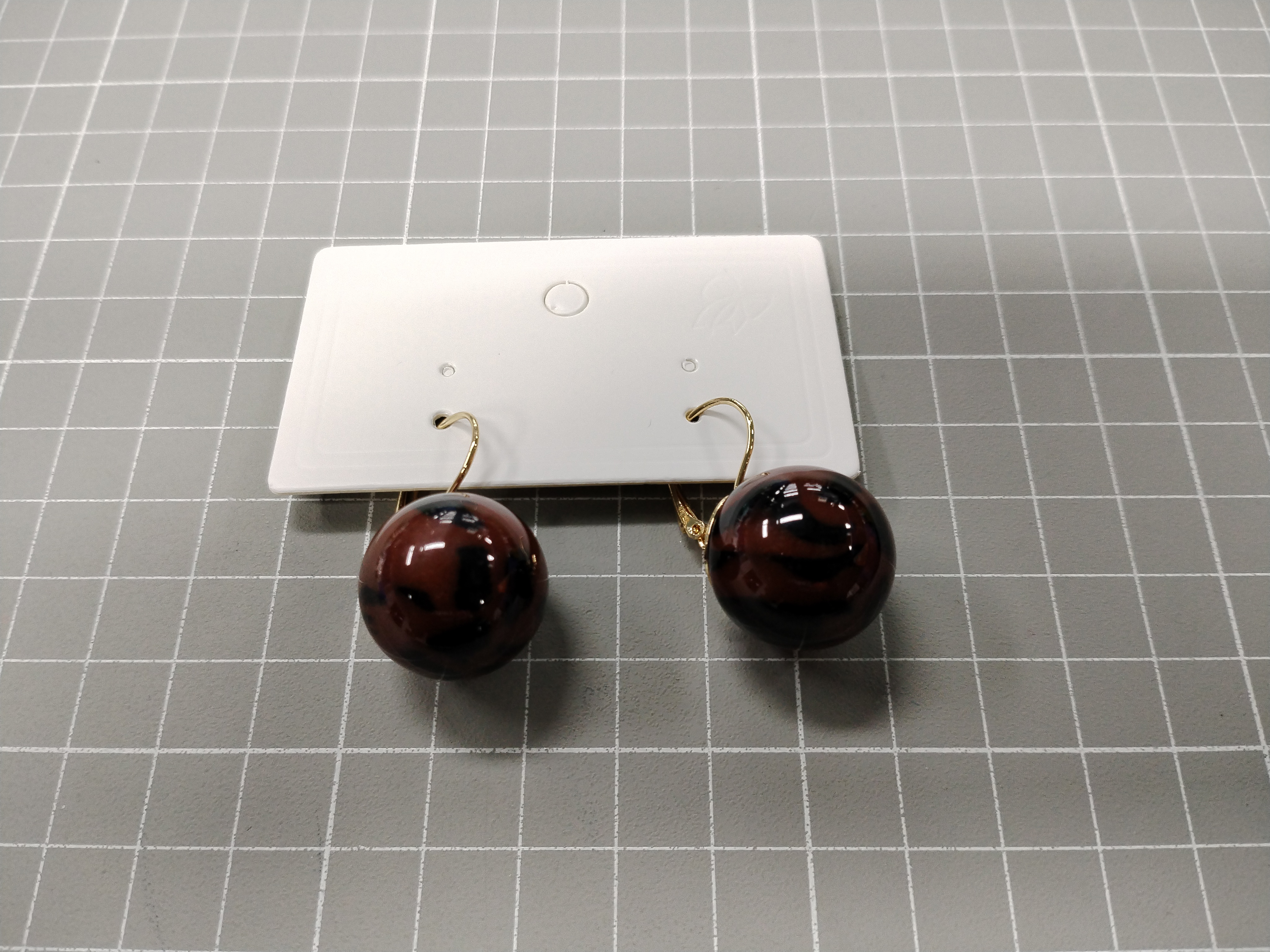 QC Photo - 90 options Ankara Red Heart Flower High-End Women's Earrings