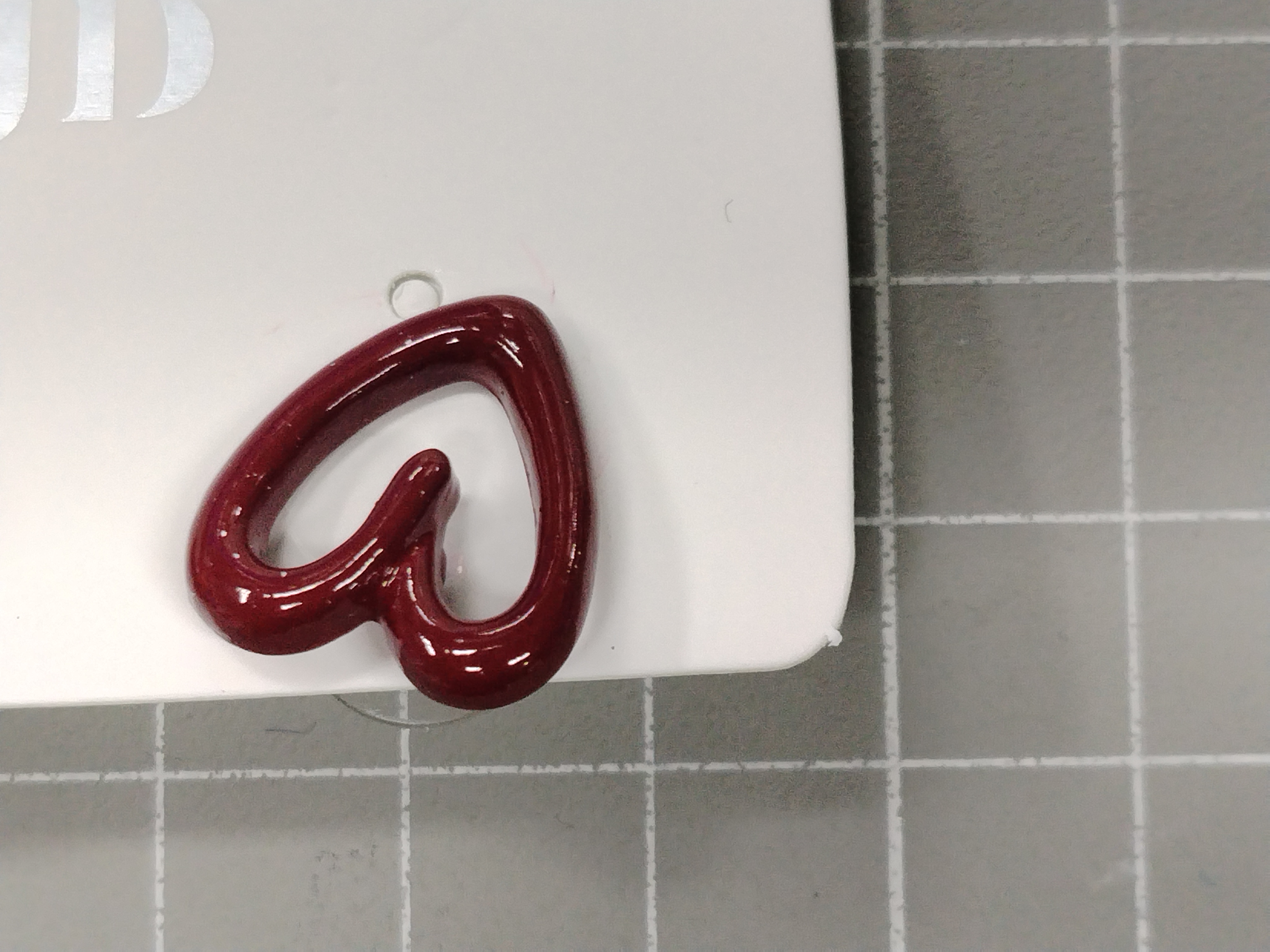 QC Photo - 90 options Ankara Red Heart Flower High-End Women's Earrings