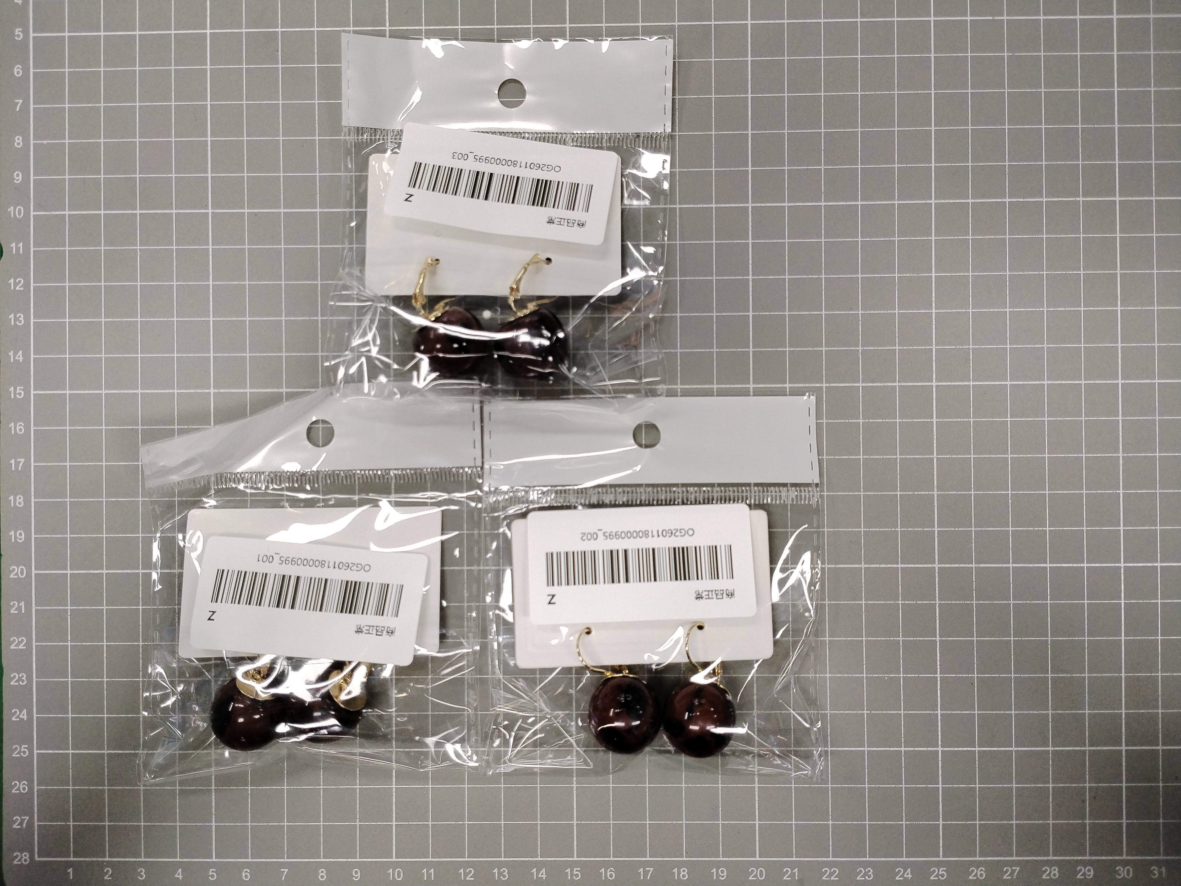 QC Photo - 90 options Ankara Red Heart Flower High-End Women's Earrings