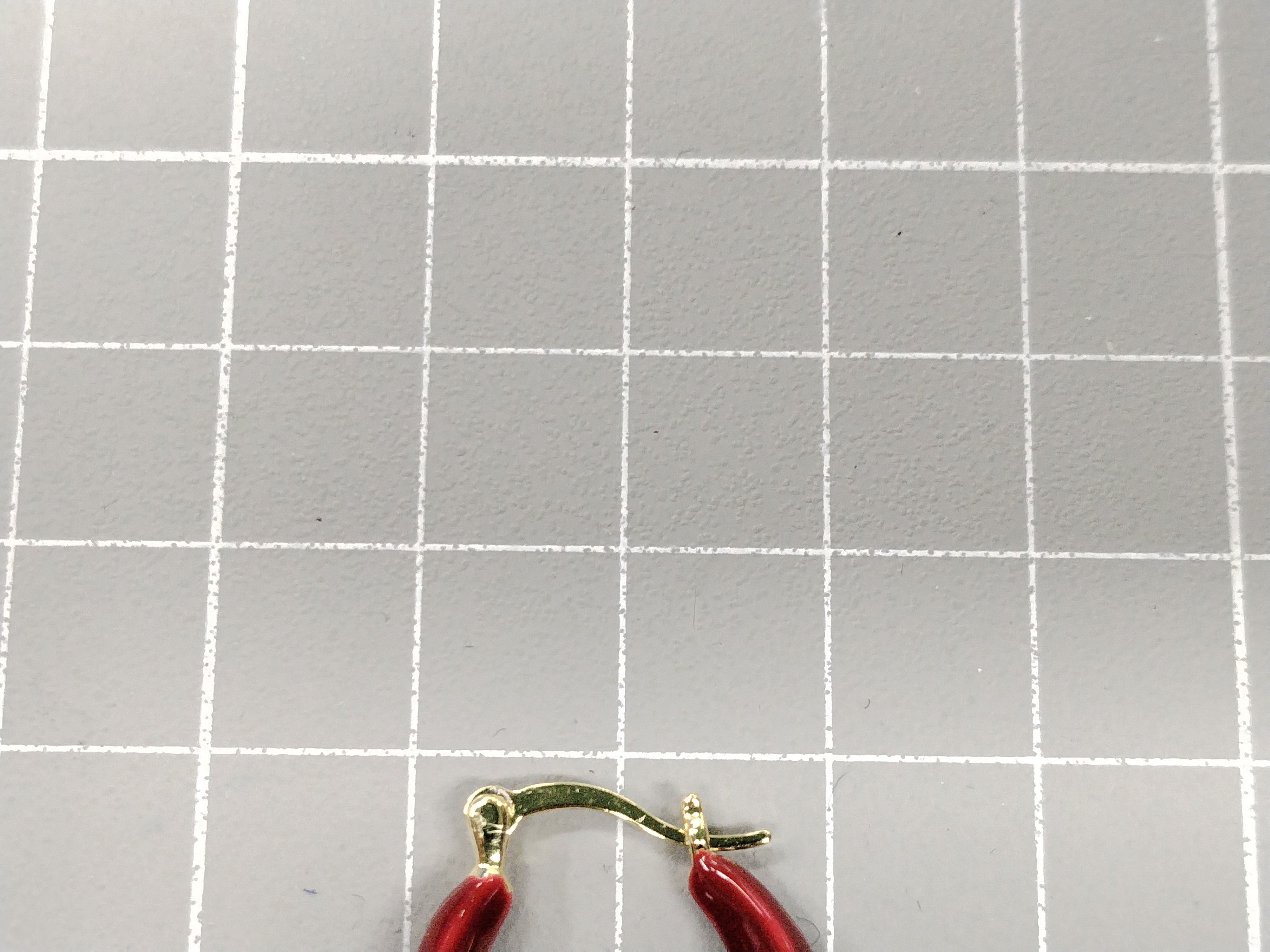 QC Photo - 90 options Ankara Red Heart Flower High-End Women's Earrings