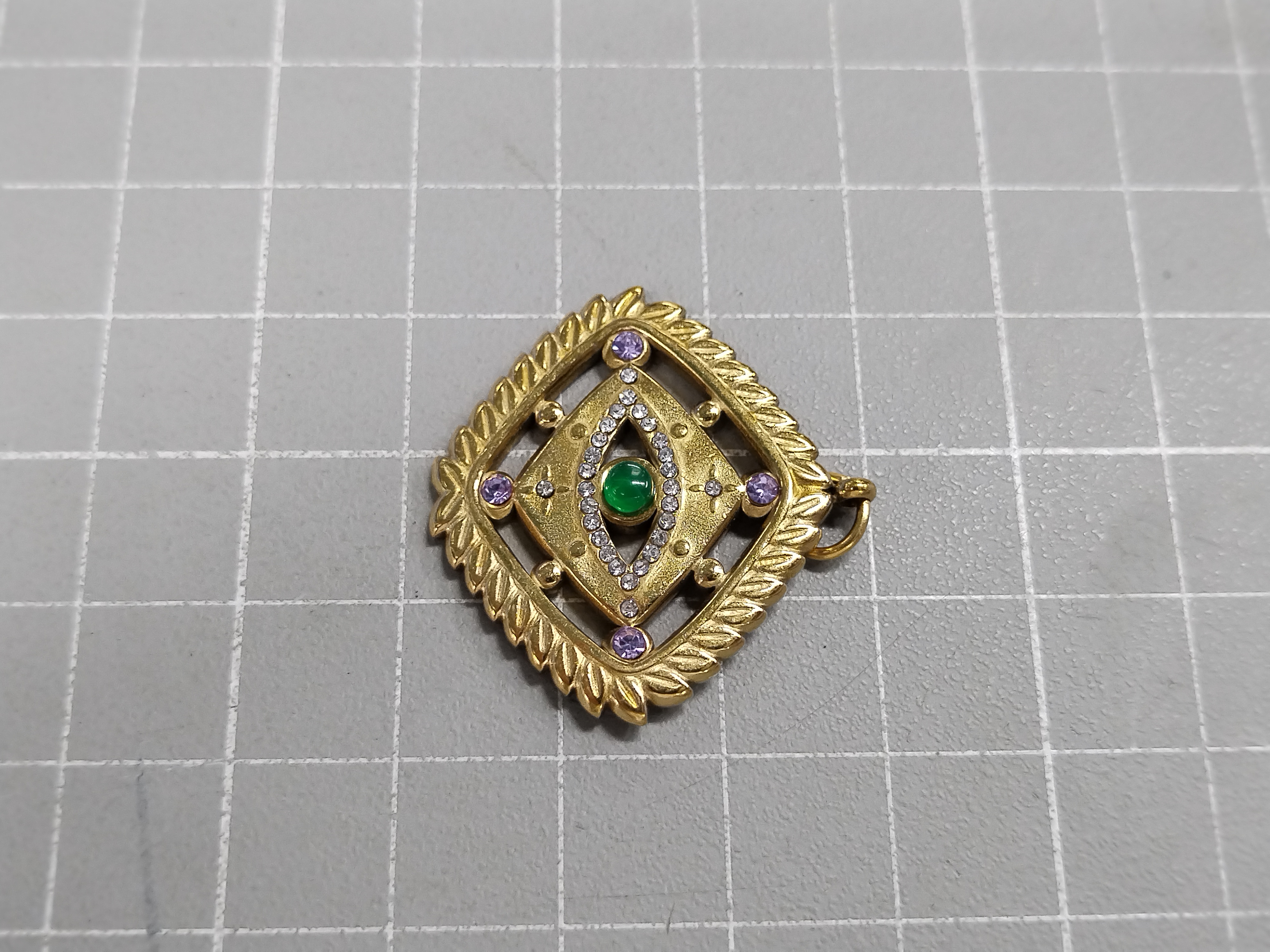 QC Photo - 15 Options mini elephant lotus love single pendant 18K gold color