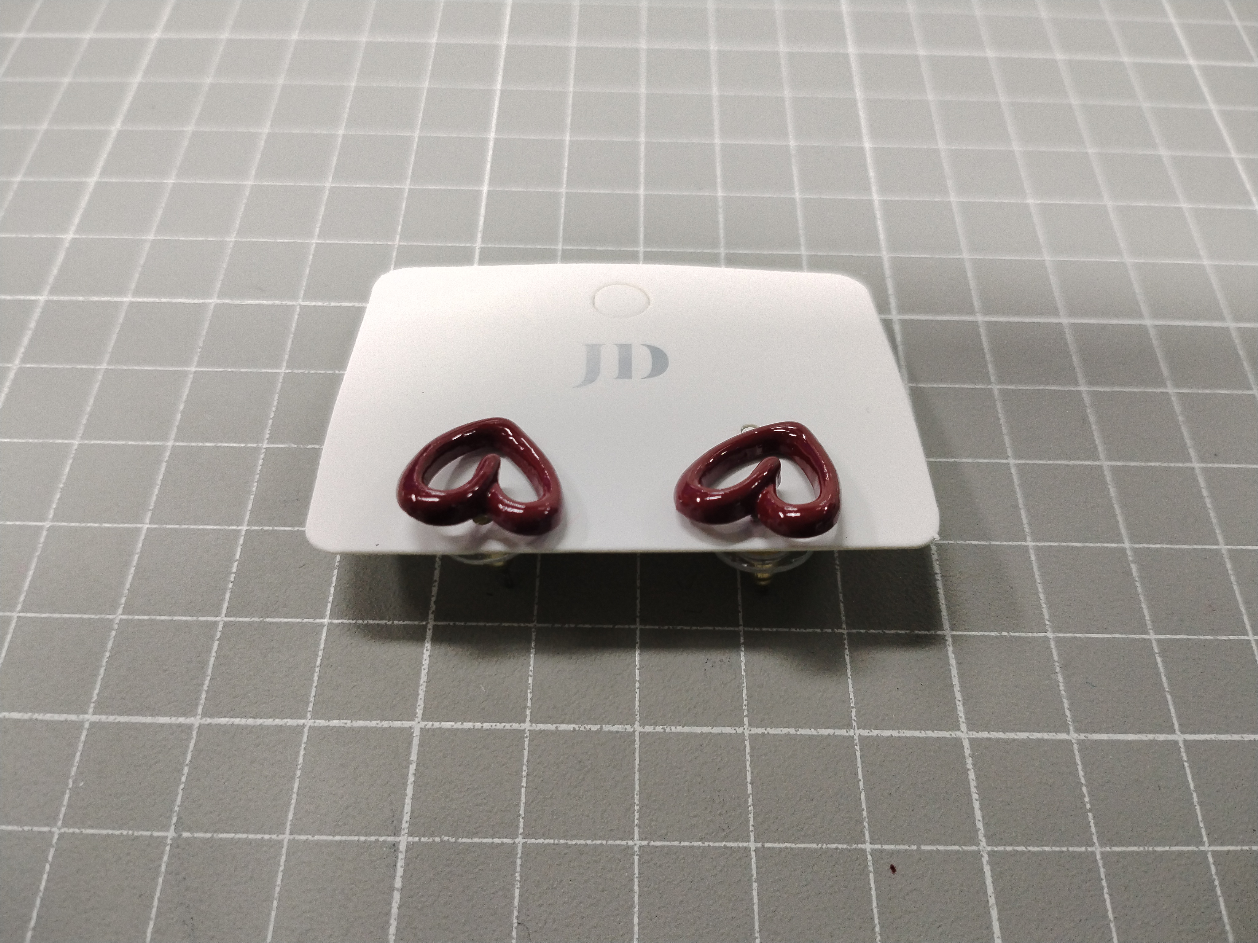 QC Photo - 90 options Ankara Red Heart Flower High-End Women's Earrings